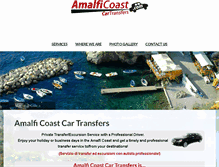 Tablet Screenshot of amalficoastcartransfers.com